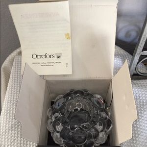 Orrefors Kosta Boda Hallon Raspberry Votive